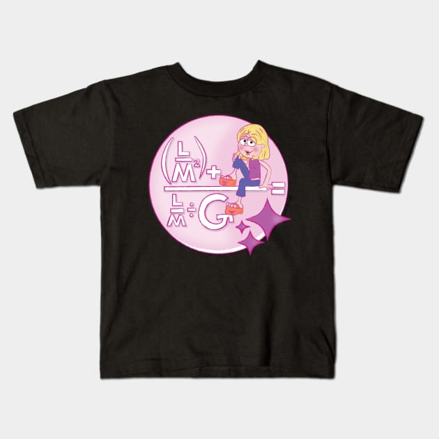 Mathematical Lizzie Kids T-Shirt by Frannotated